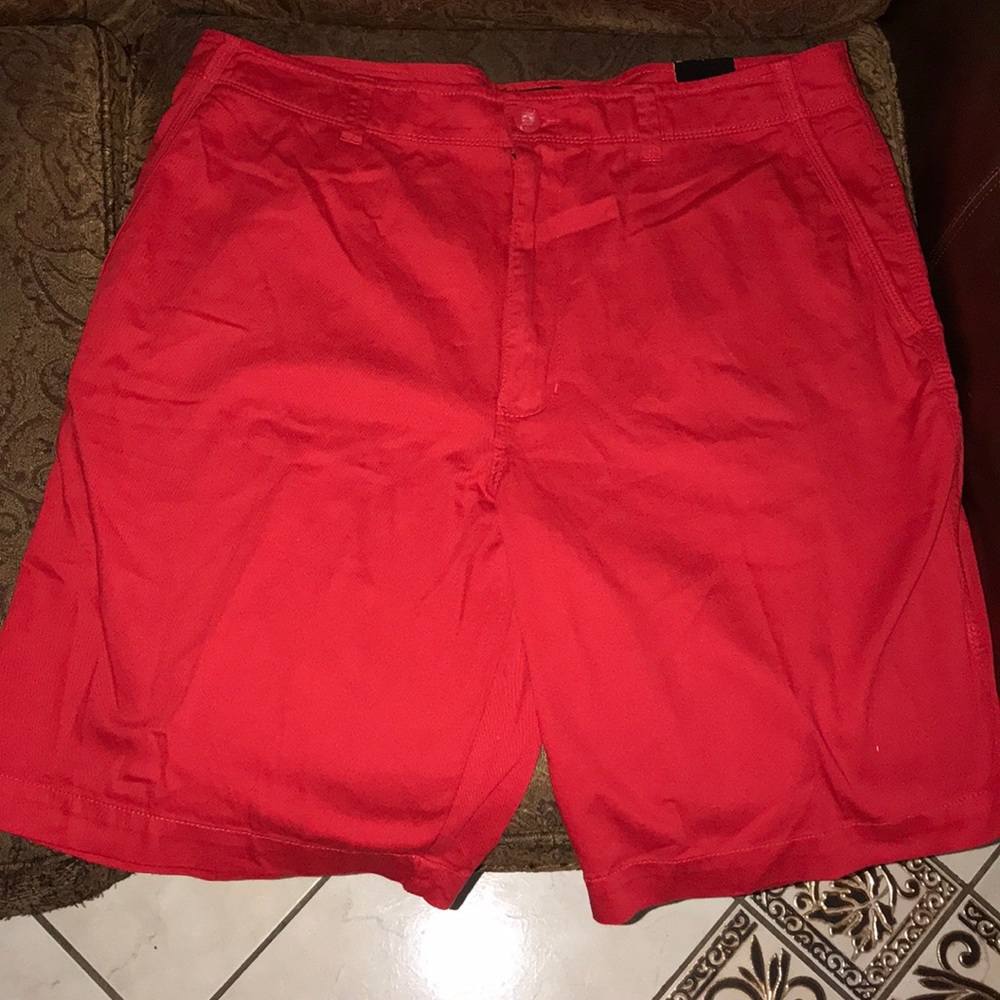 Red men’s shorts